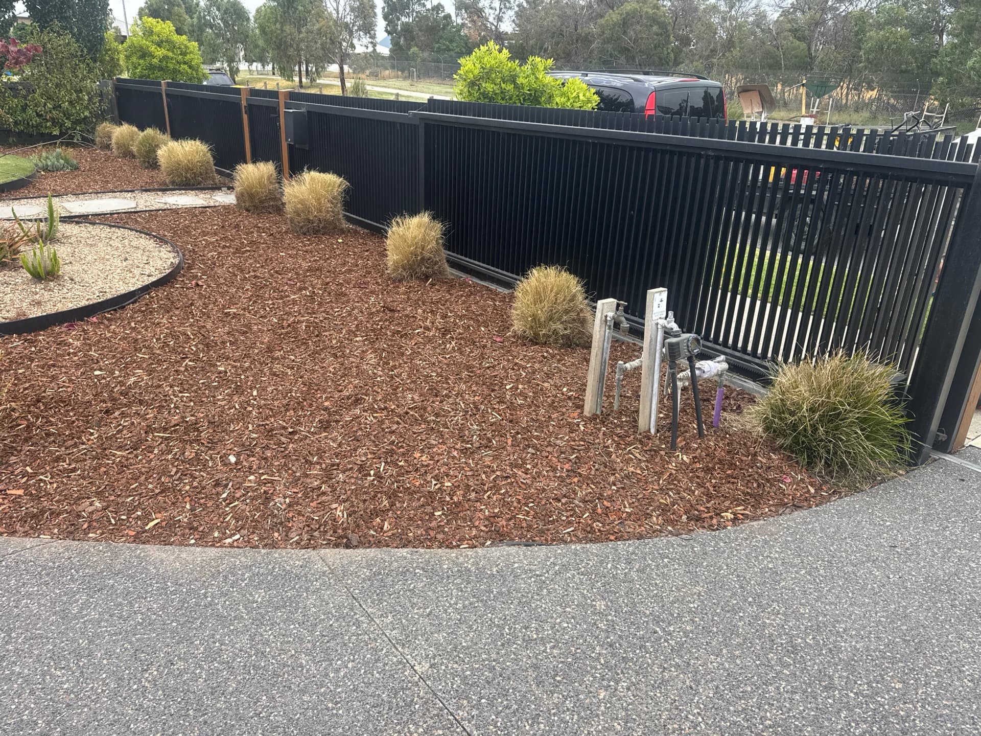 Detailed yard clean-up work completed by Laser Cut Mowing